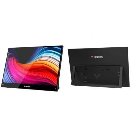 art_verb-m-32400_1 Monitor Portátil Táctil Verbatim Touch Light 14"/ Full HD/ Multimedia/ Negro