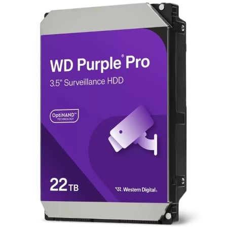 art_wd-hdd-pur-p-surv-22tb_1 Disco Duro Western Digital WD Purple Pro Surveillance 22TB/ 3.5"/ SATA III/ 512MB