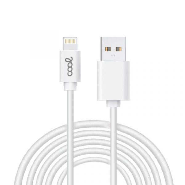 cable-usb-compatible-cool-lightning-para-iphone-ipad-3-metros-blanco Cable USB Compatible COOL Lightning para iPhone / iPad (3 metros) Blanco