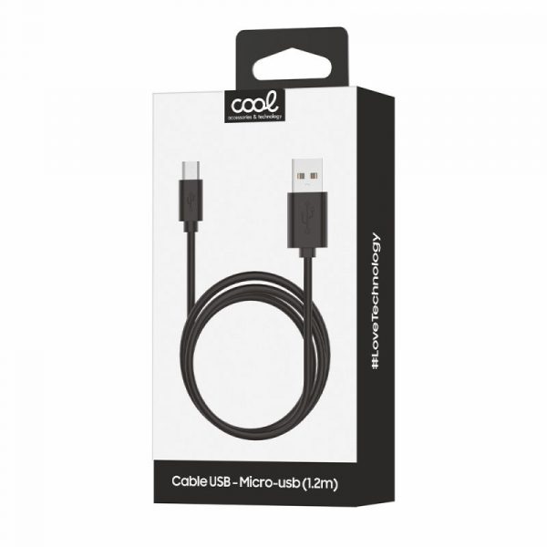 cable-usb-compatible-cool-universal-micro-usb-12-metros-negro-24-amp Cable USB Compatible COOL Universal (micro-usb) 1.2 metros Negro 2.4 Amp