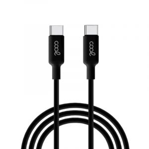 cable-usb-compatible-cool-universal-tipo-c-a-tipo-c-12-metros-negro-3-amp Cable USB Compatible COOL Universal TIPO-C a TIPO-C (1.2 metros) Negro 3 Amp