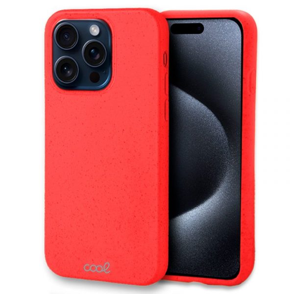 carcasa-cool-para-iphone-15-pro-eco-biodegradable-rojo Carcasa COOL para iPhone 15 Pro Eco Biodegradable Rojo