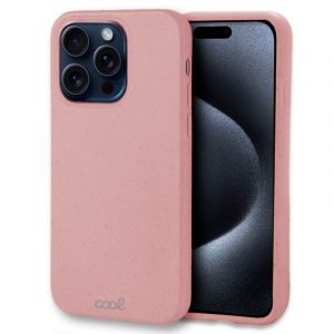 carcasa-cool-para-iphone-15-pro-eco-biodegradable-rosa Carcasa COOL para iPhone 15 Pro Eco Biodegradable Rosa