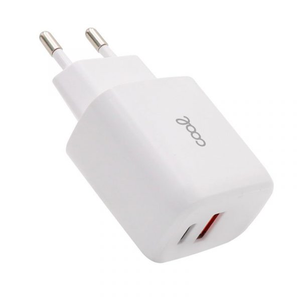 cargador-red-universal-fast-adapt-pd-dual-usb-a-usb-c-cool-20w-blanco Cargador Red Universal Fast Adapt. (PD) Dual USB-A / USB-C COOL (20W) Blanco