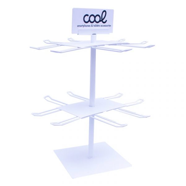 expositor-cool-accesorios-metalico-giratorio-sobremesa-blanco Expositor COOL Accesorios Metalico Giratorio Sobremesa (Blanco)