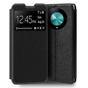 funda-cool-flip-cover-para-honor-magic-6-lite-5g-liso-negro Funda COOL Flip Cover para Honor Magic 6 Lite 5G Liso Negro