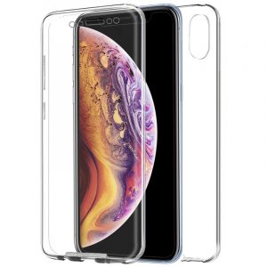 funda-cool-silicona-3d-para-iphone-xs-max-transparente-frontal-trasera Funda COOL Silicona 3D para iPhone XS Max (Transparente Frontal + Trasera)
