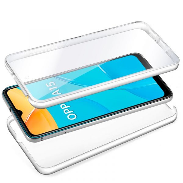 funda-cool-silicona-3d-para-oppo-a15-a15s-transparente-frontal-trasera Funda COOL Silicona 3D para Oppo A15 / A15s (Transparente Frontal + Trasera)