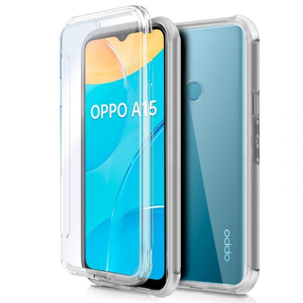 funda-cool-silicona-3d-para-oppo-a15-a15s-transparente-frontal-trasera Funda COOL Silicona 3D para Oppo A15 / A15s (Transparente Frontal + Trasera)