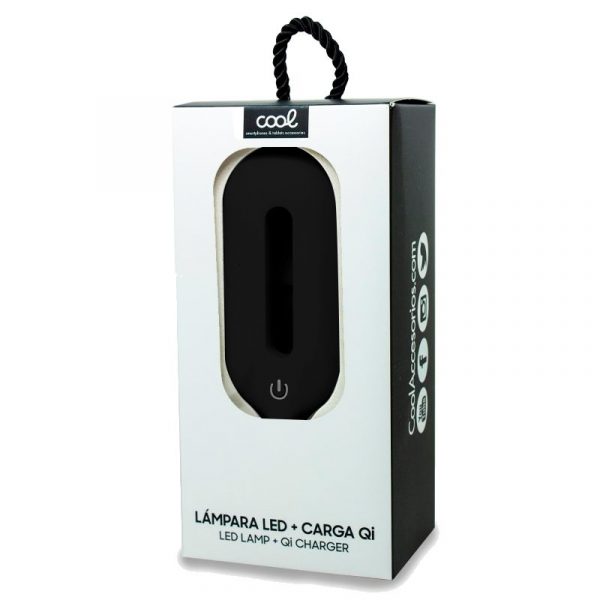 lampara-led-base-carga-inalambrica-qi-cool-negro Lámpara LED + Base Carga Inalámbrica Qi COOL Negro