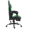 sillon-gaming-premium-cool-rest-negro-verde-reposapies Sillón Gaming Premium COOL Rest Negro-Verde (Reposapiés)
