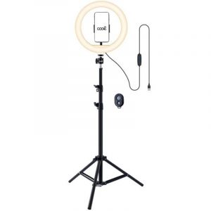 soporte-tripode-180-cm-aro-de-luz-led-cool-mando-bluetooth Soporte Trípode (180 cm) Aro de Luz LED COOL + Mando Bluetooth