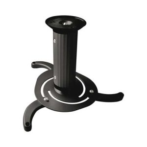 0_081212 TooQ - Soporte de techo para proyector PJ1010TN-B - giratorio, inclinable - 10Kg - 360º - distancia del techo 80-170mm - negro