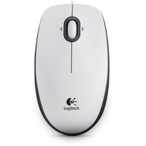 Logitech_B100_093615 Logitech B100 - Ratón - óptico - 3 buttons - cableado - USB - blanco